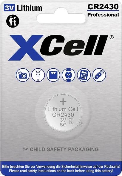 XCell knoflíkový článek CR 2430 3 V 1 ks 280 lithiová