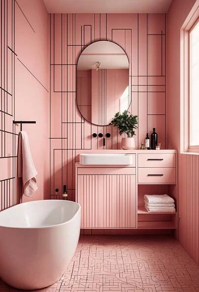 22 Trendy Pink Bathroom Designs To Copy 24