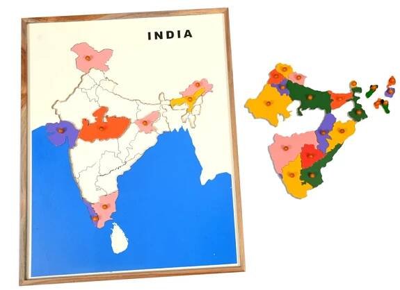 Map Puzzle India – Wooden Puzzle