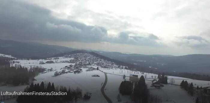 Luftaufnahme Skistadion Finsterau
