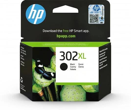 HP 302 XL Černá originální inkoustová kazeta s vysokou výtěžností