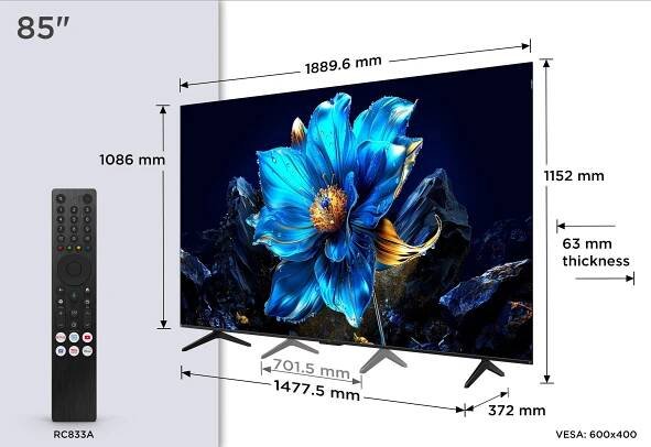 85" TCL 85P7K