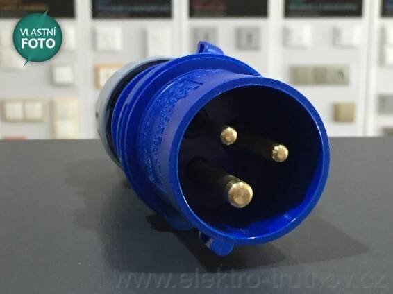 PCE 013-6L vidlice na kabel 230V 16A 3pólová IP44