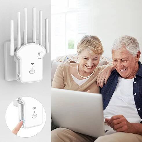 1200 MB/S ZESILOVAČ SIGNÁLU WIFI SÍTĚ 2.4 G/5 G SILNÝ WIFI OPAKOVAČ DOSAHU EAN (GTIN) 6214174120974