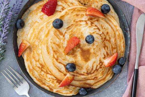 Pfannkuchen ohne Ei