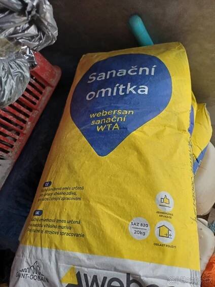 sanační omítka Weber - Třebíč