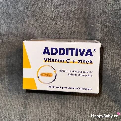 Additiva Vitamin C + zinek: Posilte svou imunitu s účinnou podporou | Happy Baby