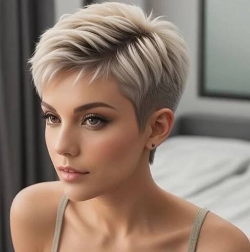 Pin by Flor Marrufo on Cabello in 2025 | Very short haircuts, Short hair styles, Super short hair