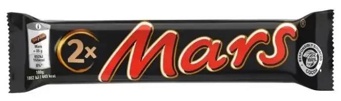 Mars tyčinka čokoládová duopack 70 g | Fikko Market