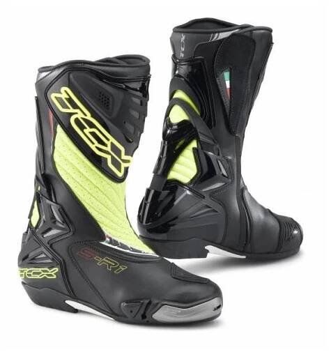 LevneMoto - Moto boty TCX S-R1-fluo žluté