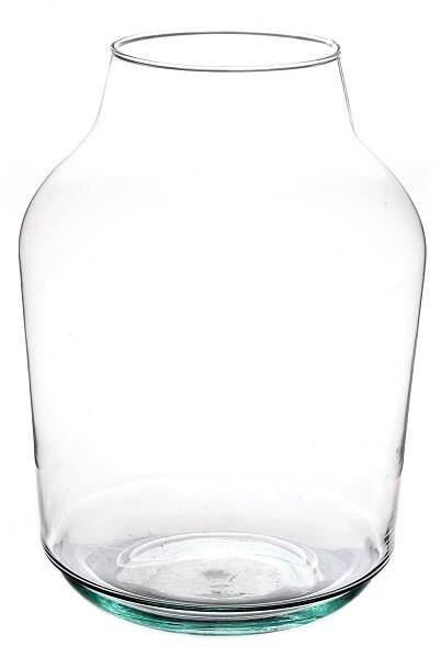 Velká skleněná váza KAYLOU AIR, eko sklo, čirá, 33cm, Ø23cm