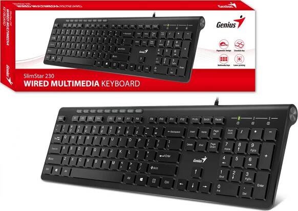 Genius SlimStar 230 CZ/SK černá