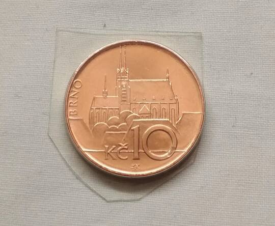10 Kč 2000 vzor " BRNO " RR- vzácná hledaná v UNC stavu - Výběrová!!