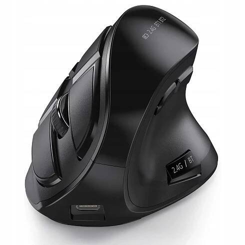 Vertikální myš Ergonomická vertikální bezdrátová myš WiFi Bluetooth BT Profil myši pro praváky