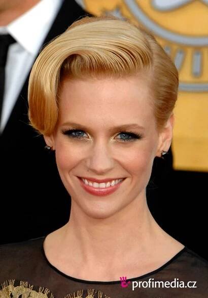 January Jones - celebrity účes - HappyHair