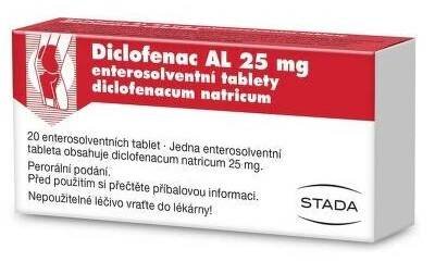 DICLOFENAC AL POR 25MG TBL ENT 20