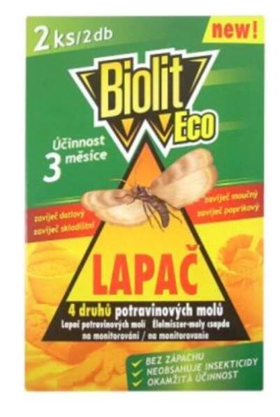 Biolitt eco lapač potravinových molů 1 bal 3ks