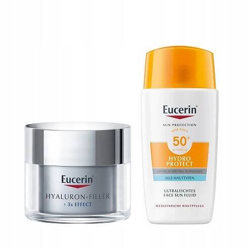 EUCERIN HYALURON FILLER Noční krém na obličej + fluid na vrásky SPF50