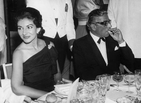 Aristotle Onassis And Maria Callas 1961
