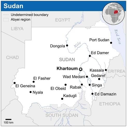 Mapa opisywanego kraju