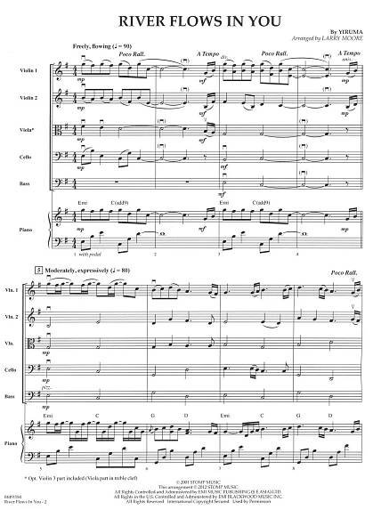 River Flows in You - Pop Specials for Strings / partitura + party eNoty.eu