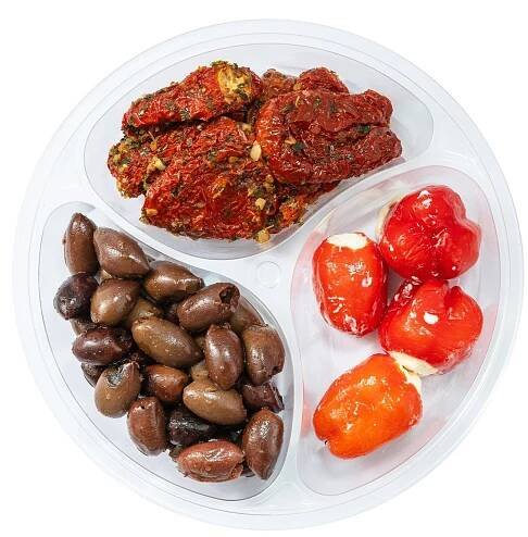 Rohlik.cz Tapas mix olivy, sušená rajčata a plněné papričky