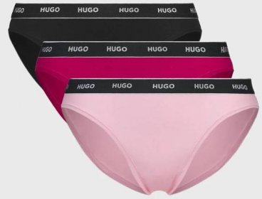 3PACK Klasické kalhotky HUGO Triplet Pink