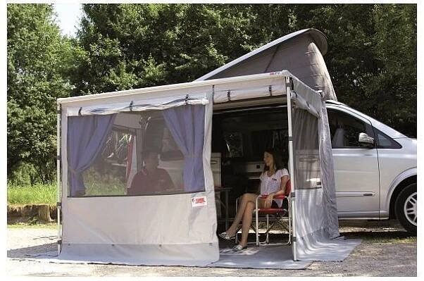 Markýza Fiamma F35Pro, pouzdro šedé, plátno šedé