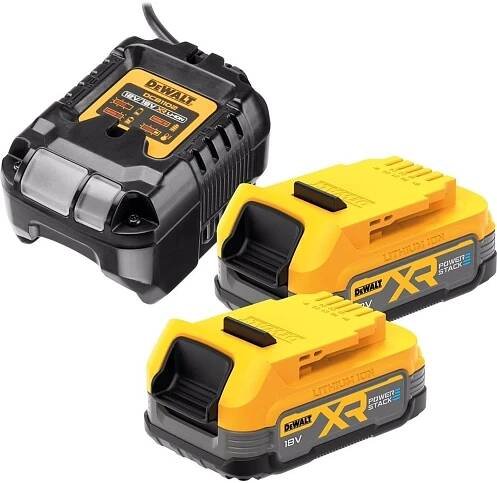 DeWalt DCB1102E2 aku nabíječka XR + 2* akumulátor PowerStack 18V/1,7Ah