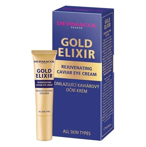 Gold elixir omlazující kaviárový oční krém | Dermacol • péče o pleť, tělo a dekorativní kosmetika Dermacol