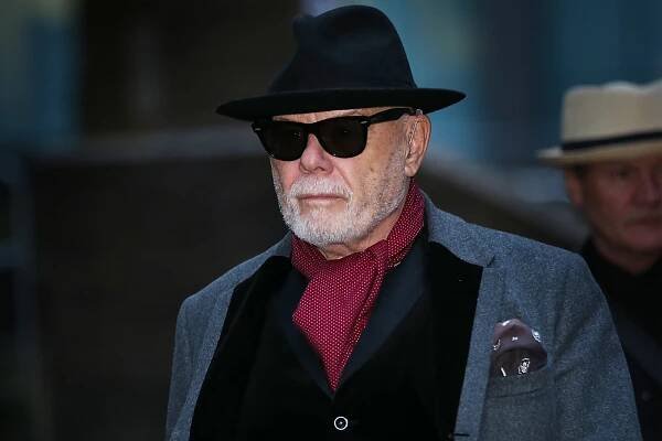 Gary Glitter, real name Paul Gadd, leaves Southwark Crown Court after the jury retired to consider their verdict in Feb. 2015