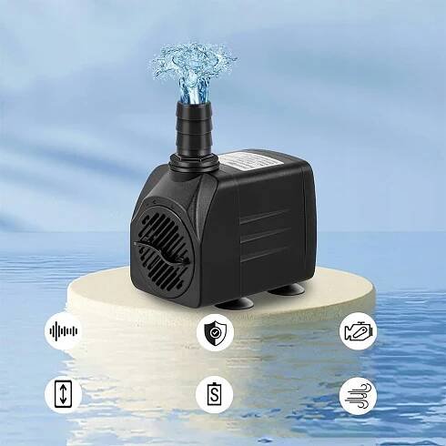 TICHÝ PROVZDUŠŇOVAČ, AKVARIJNÍ VZDUCHOVÁ PUMPA 600 L/H, 12 LED, REGULOVATELNÁ VODOU Šířka výrobku 4.5 cm