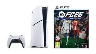 Herní konzole Sony Herní konzole Sony PlayStation 5 (typ modelu - slim) - bílá + Hra EA Sports PlayStation 5 FC 26