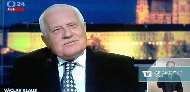 Klaus se neuzavíral na Hradě, na rozdíl od Havla, prohlásil v ČT Knížák