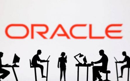 Illustration shows Oracle logo
