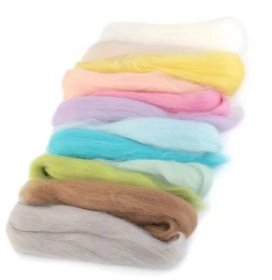 Ovčí vlna merino barvená