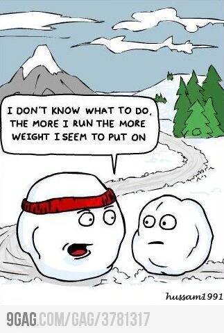 an image of two people talking to each other in front of a snow covered mountain