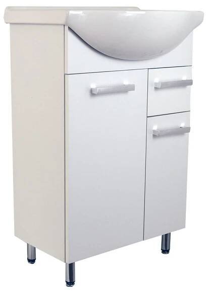 Koupelnová skříňka s keramickým umyvadlem Luka S 55 - BPS Koupelny