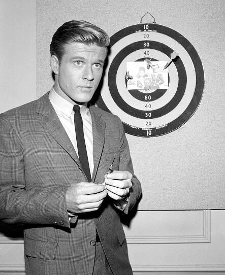 Robert Redford On The Set Of The Cbs Television Program 'Alfred Hitchcock Hour' On December 13, 1962.