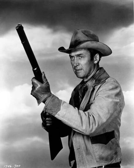 Caption: Legendary Actor James Stewart in Full Regalia Wallpaper