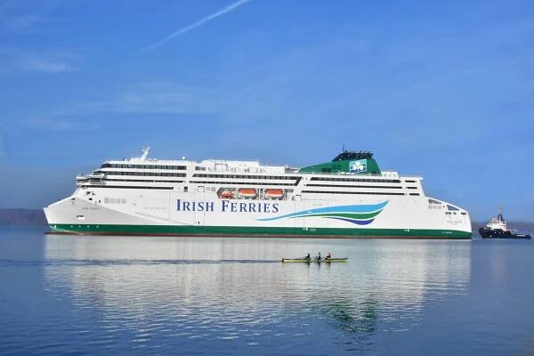 WB Yeats ferry arriving in to Dublin ferry port
