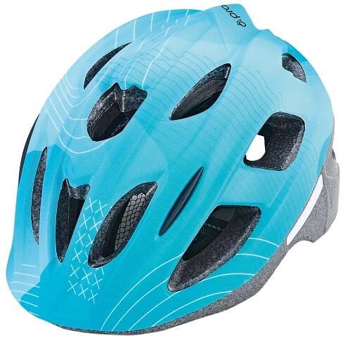 Prophete Dětská cyklistická přilba s LED světlem, tyrkysová, 53-55 cm