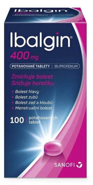 Ibalgin 400mg potahované tablety 100 ks
