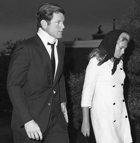 Senator Edward Kennedy With Wife Joan
