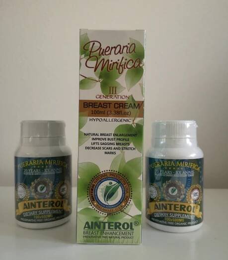 Krémy Pueraria Mirifica | Krém Ainterol (100 ml) + kapsle Ainterol (100 kapslí) |