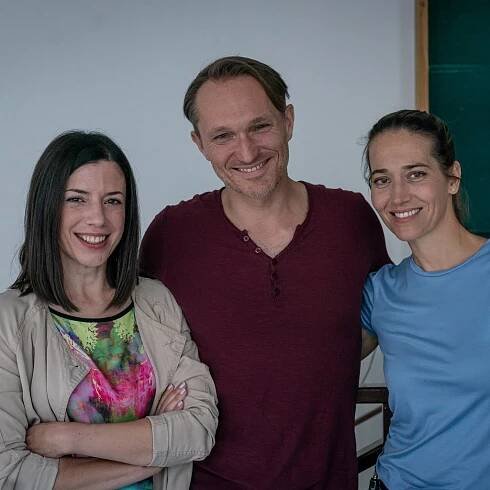 Michaela Majerníková, Marián Mitaš, Jana Kolesárová - Kriminálka Kraj - Strašák - Z natáčení