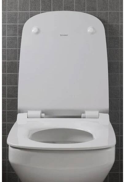 Duravit DuraStyle wc mísa se sedátkem s pomalým sklápěním závěsná bez splachovacího kruhu bílá 45510900A1 • Absulo.cz