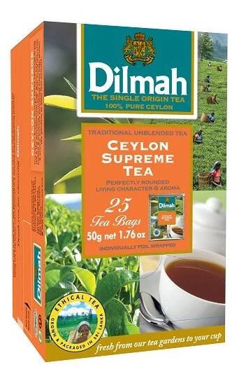 Čaj černý Ceylon Supreme 25sáčků DILMAH