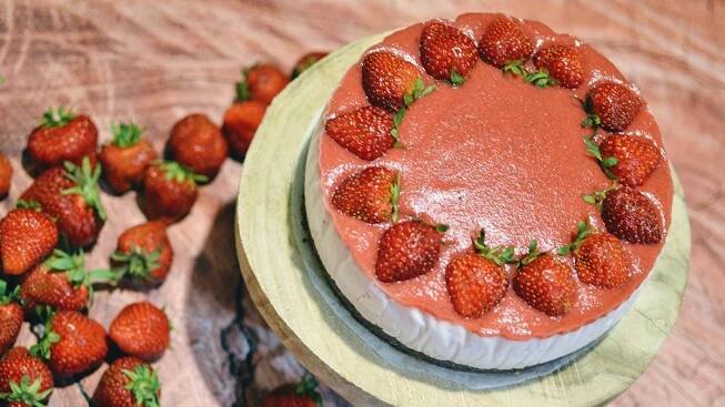 Cheescake jahodový