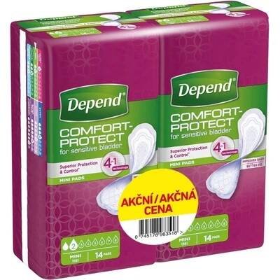 Inkontinenční vložka Depend Comfort-Protect Mini Pads 2 x 14 ks